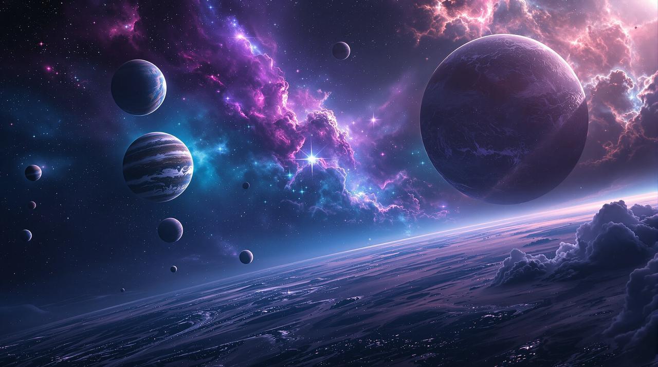 第九影院 - 浩瀚星空影院主题背景